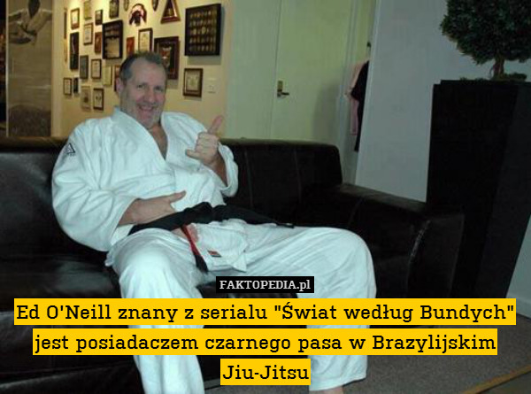 Ed O&apos;Neill znany z serialu "Świat według Bundych" jest posiadaczem czarnego pasa w Brazylijskim Jiu-Jitsu 