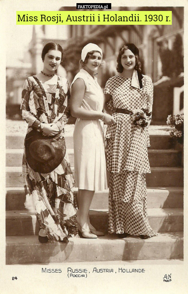 Miss Rosji, Austrii i Holandii. 1930 r. 