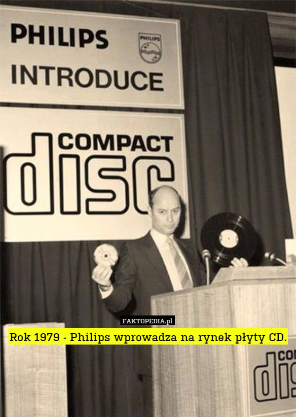 Rok 1979 - Philips wprowadza na rynek płyty CD. 