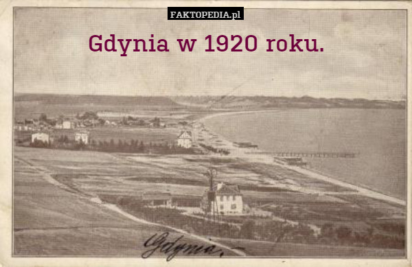 Gdynia w 1920 roku. 