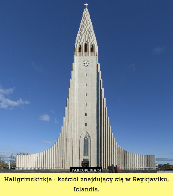 Hallgrímskirkja - kościół znajdujący się w Reykjavíku, Islandia. 