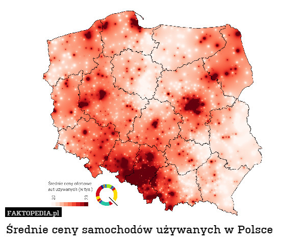 Średnie ceny samochodów używanych w Polsce 