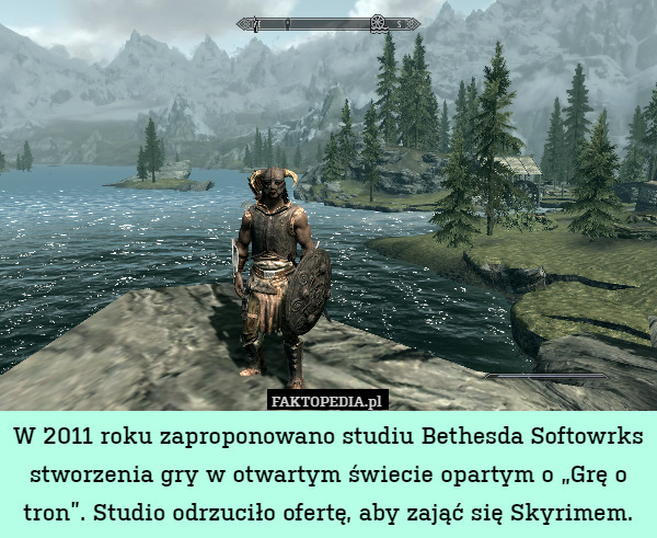 W 2011 roku zaproponowano studiu Bethesda Softowrks stworzenia gry w otwartym świecie opartym o „Grę o tron”. Studio odrzuciło ofertę, aby zająć się Skyrimem. 
