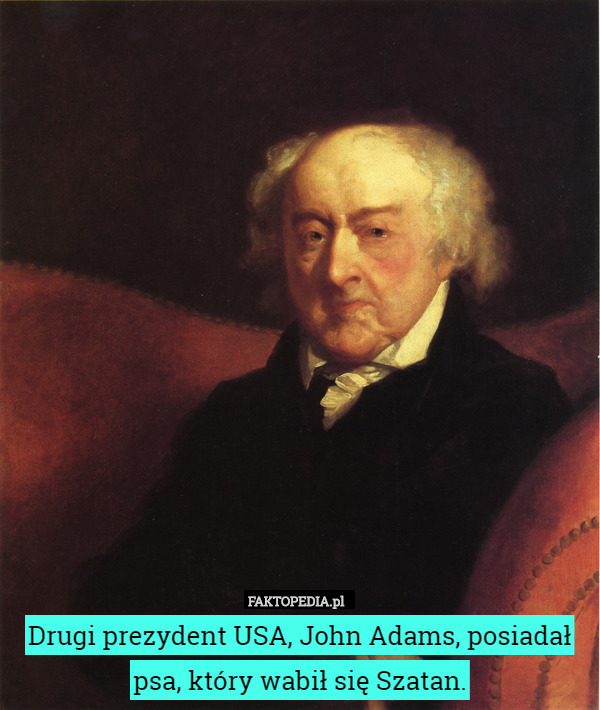 Drugi prezydent USA, John Adams, posiadał psa, który wabił się Szatan. 