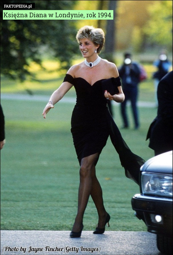 Księżna Diana w Londynie, rok 1994. 