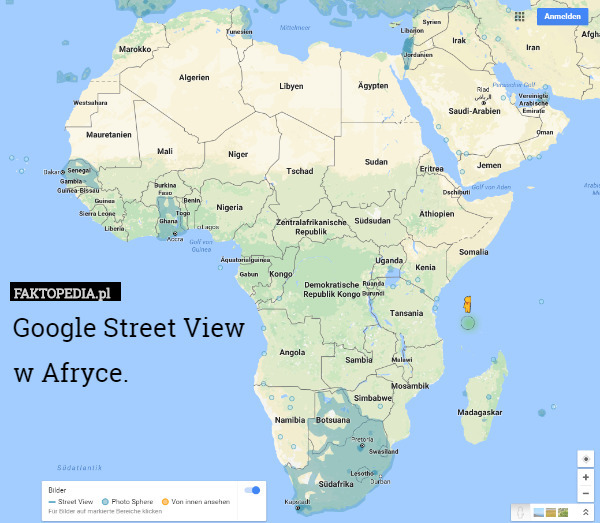 Google Street View
 w Afryce. 