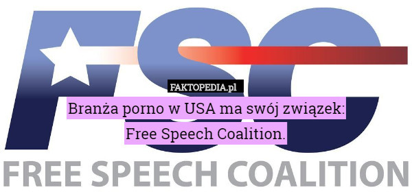 Branża porno w USA ma swój związek:
Free Speech Coalition. 