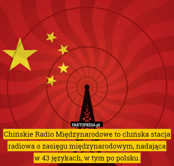 Chińskie Radio Międzynarodowe to chińska stacja radiowa o zasięgu międzynarodowym, nadająca
 w 43 językach, w tym po polsku. 