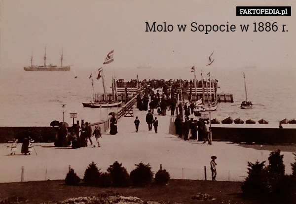 Molo w Sopocie w 1886 r. 