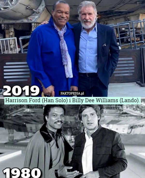 Harrison Ford (Han Solo) i Billy Dee Williams (Lando). 