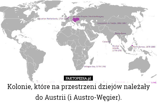 Kolonie, które na przestrzeni dziejów należały do Austrii (i Austro-Węgier). 