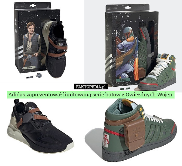 Adidas zaprezentował limitowaną serię butów z Gwiezdnych Wojen. 