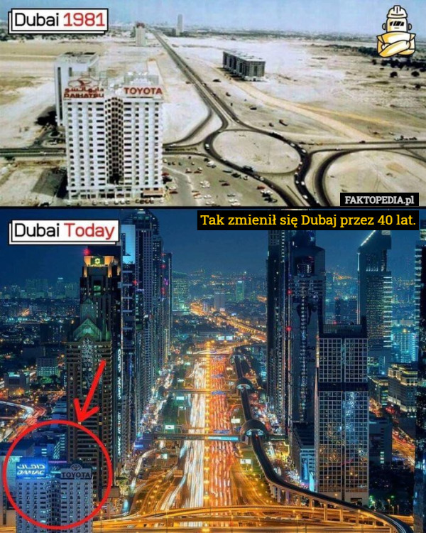 Tak zmienił się Dubaj przez 40 lat. 