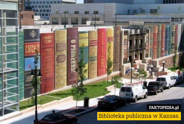 Biblioteka publiczna w Kansas. 