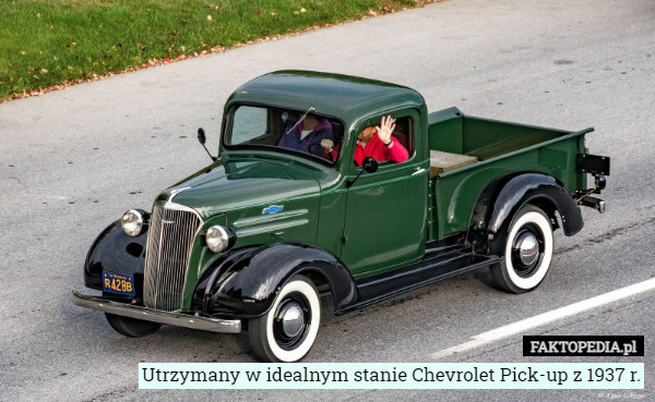 Utrzymany w idealnym stanie Chevrolet Pick-up z 1937 r. 