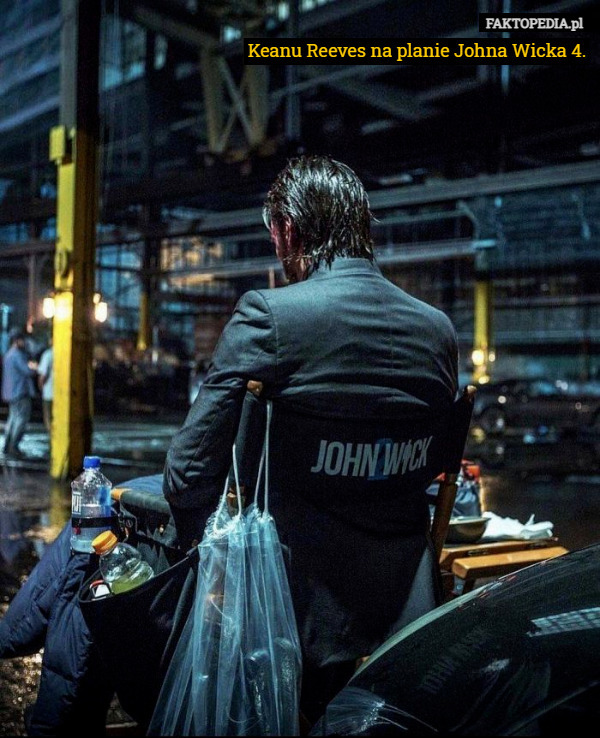 Keanu Reeves na planie Johna Wicka 4. 