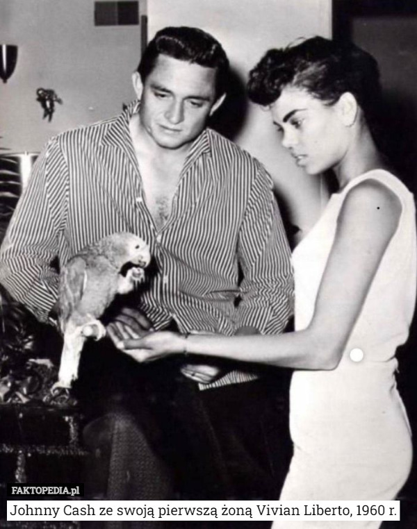 Johnny Cash ze swoją pierwszą żoną Vivian Liberto, 1960 r. 