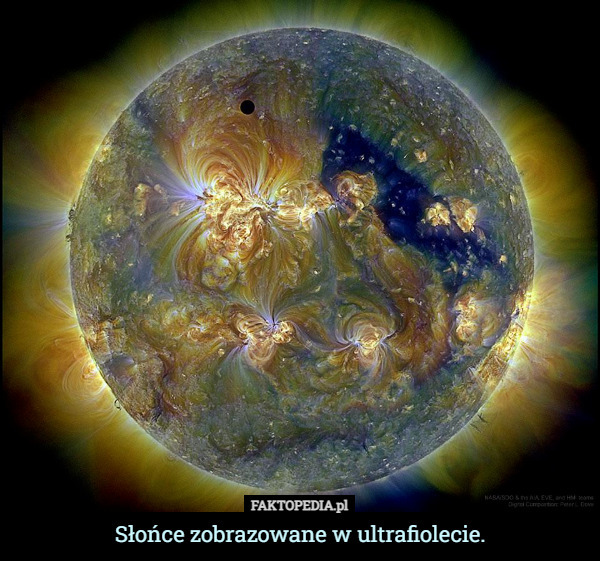 Słońce zobrazowane w ultrafiolecie. 