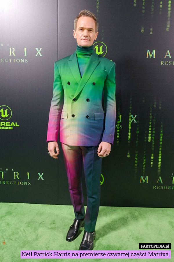 Neil Patrick Harris na premierze czwartej części Matrixa. 