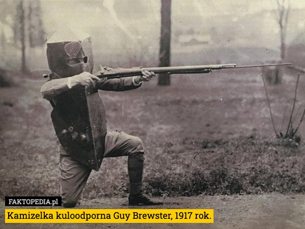 Kamizelka kuloodporna Guy Brewster, 1917 rok. 