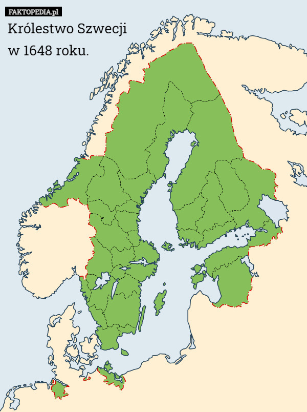Królestwo Szwecji
 w 1648 roku. 