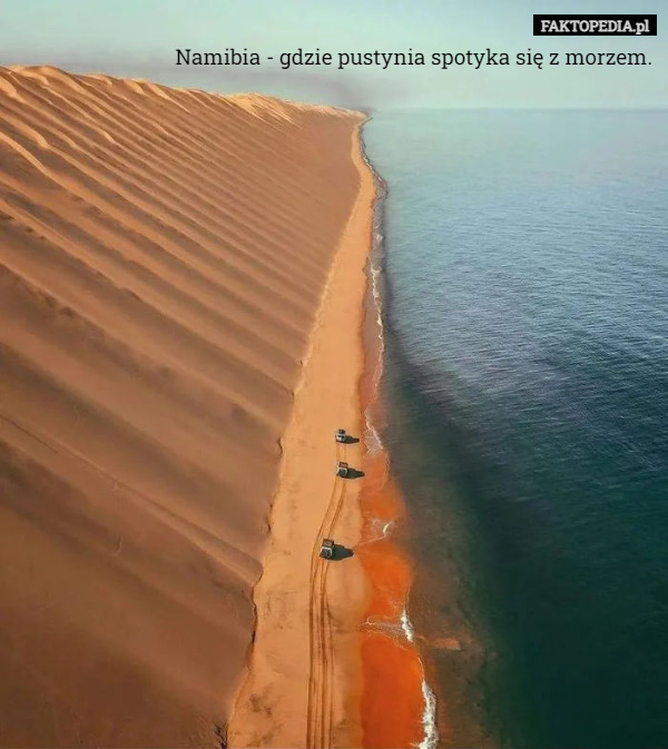 Namibia - gdzie pustynia spotyka się z morzem. 