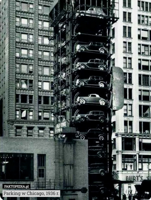 Parking w Chicago, 1936 r. 