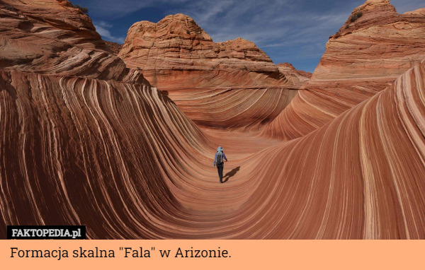 Formacja skalna "Fala" w Arizonie. 