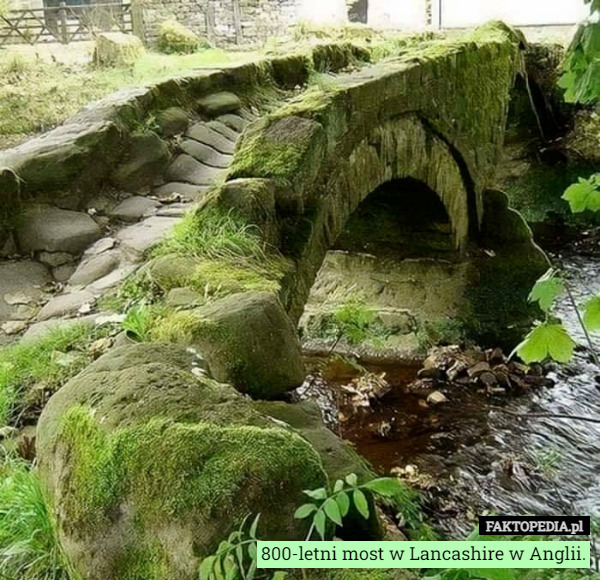 800-letni most w Lancashire w Anglii. 