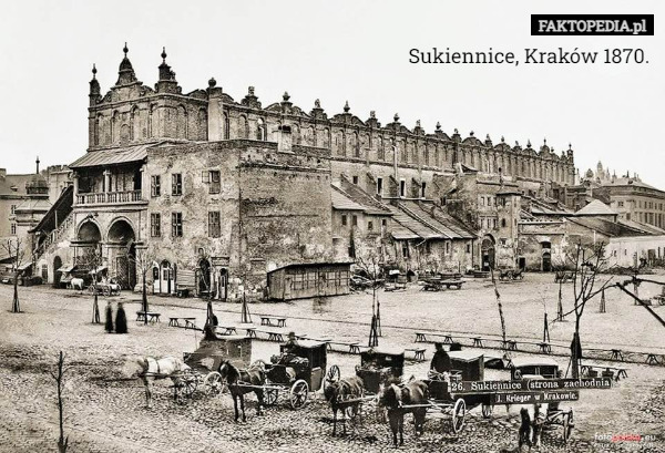 Sukiennice, Kraków 1870. 