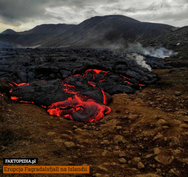 Erupcja Fagradalsfjall na Islandii. 