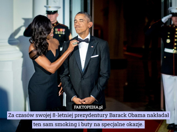 Za czasów swojej 8-letniej prezydentury Barack Obama nakładał ten sam smoking i buty na specjalne okazje. 