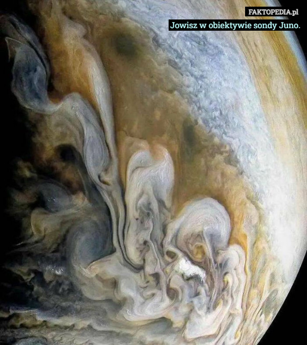 Jowisz w obiektywie sondy Juno. 