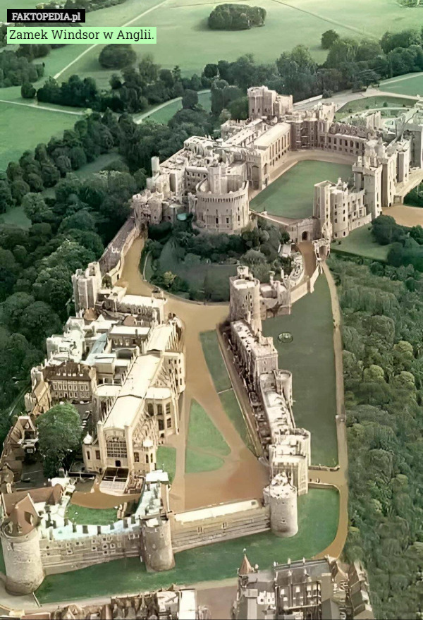 Zamek Windsor w Anglii. 
