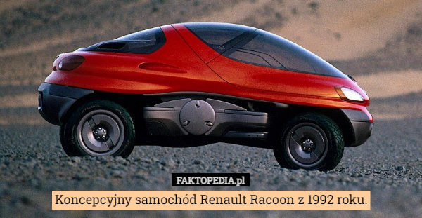 Koncepcyjny samochód Renault Racoon z 1992 roku. 