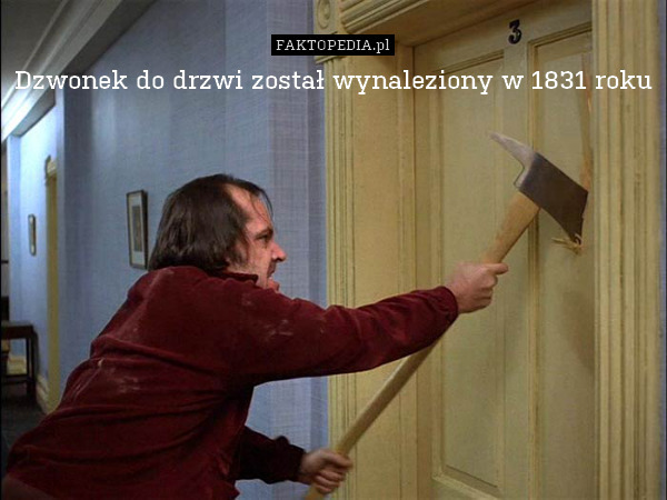 Dzwonek do drzwi został wynaleziony w 1831 roku 