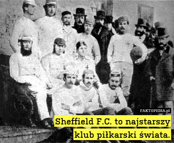 Sheffield F.C. to najstarszy
klub piłkarski świata. 