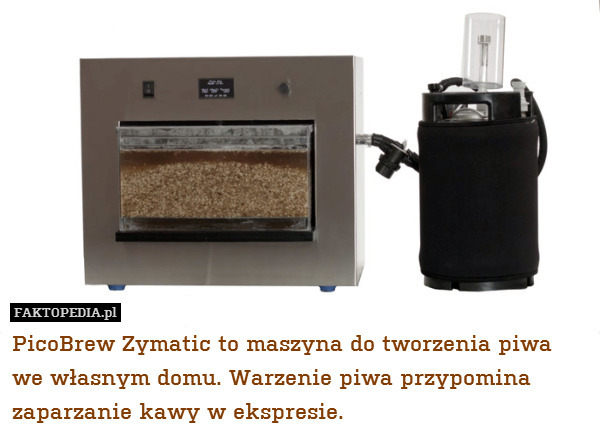 PicoBrew Zymatic to maszyna do tworzenia piwa we własnym domu. Warzenie piwa przypomina zaparzanie kawy w ekspresie. 