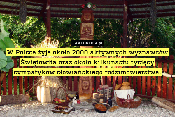 W Polsce żyje około 2000 aktywnych wyznawców Świętowita oraz około kilkunastu tysięcy sympatyków słowiańskiego rodzimowierstwa. 