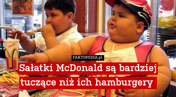 Sałatki McDonald są bardziej tuczące niż ich hamburgery 