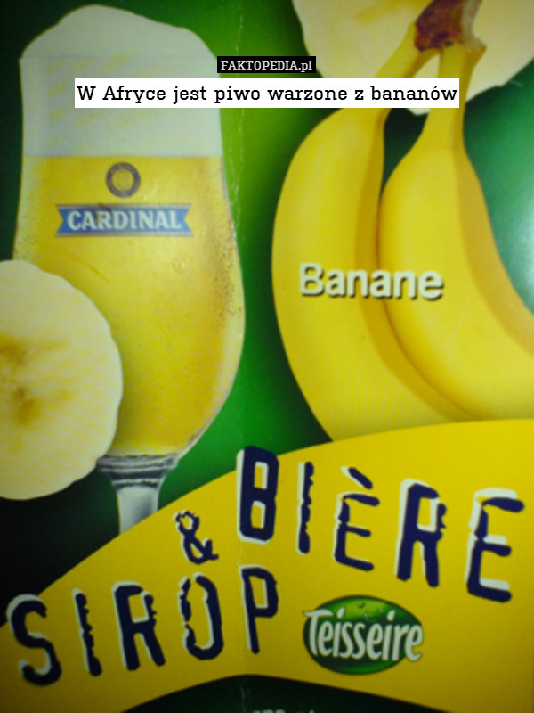 W Afryce jest piwo warzone z bananów 