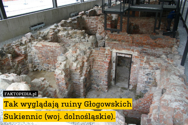 Tak wyglądają ruiny Głogowskich
Sukiennic (woj. dolnośląskie). 