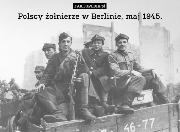 Polscy żołnierze w Berlinie, maj 1945. 
