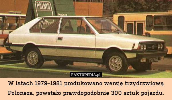 W latach 1979–1981 produkowano wersję trzydrzwiową Poloneza, powstało prawdopodobnie 300 sztuk pojazdu. 