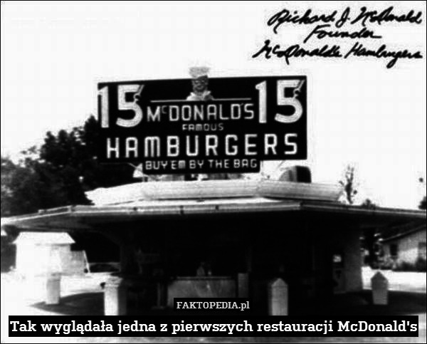 Tak wyglądała jedna z pierwszych restauracji McDonald&apos;s 