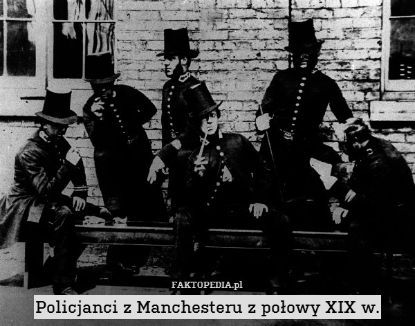 Policjanci z Manchesteru z połowy XIX w. 