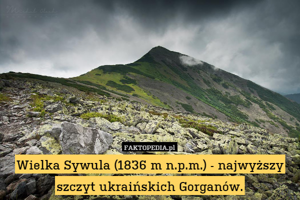 Wielka Sywula (1836 m n.p.m.) - najwyższy szczyt ukraińskich Gorganów. 