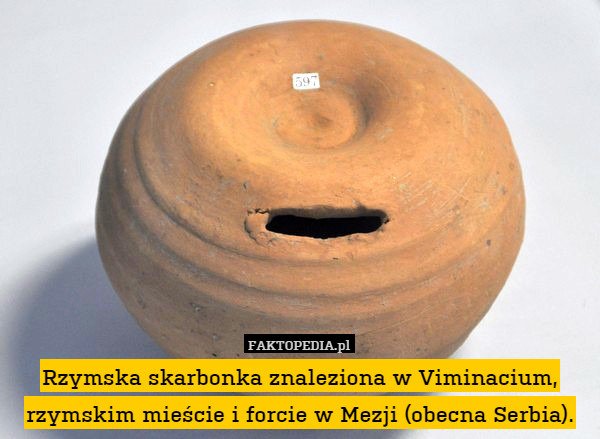 Rzymska skarbonka znaleziona w Viminacium, rzymskim mieście i forcie w Mezji (obecna Serbia). 