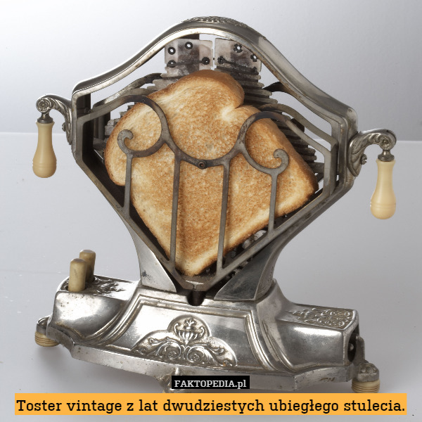 Toster vintage z lat dwudziestych ubiegłego stulecia. 