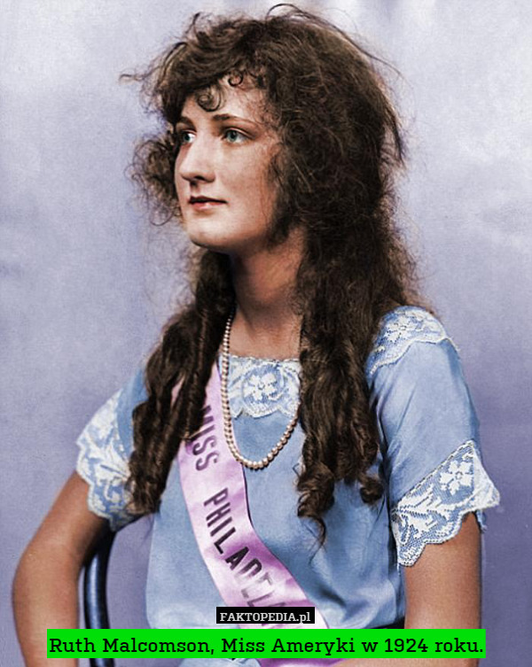 Ruth Malcomson, Miss Ameryki w 1924 roku. 